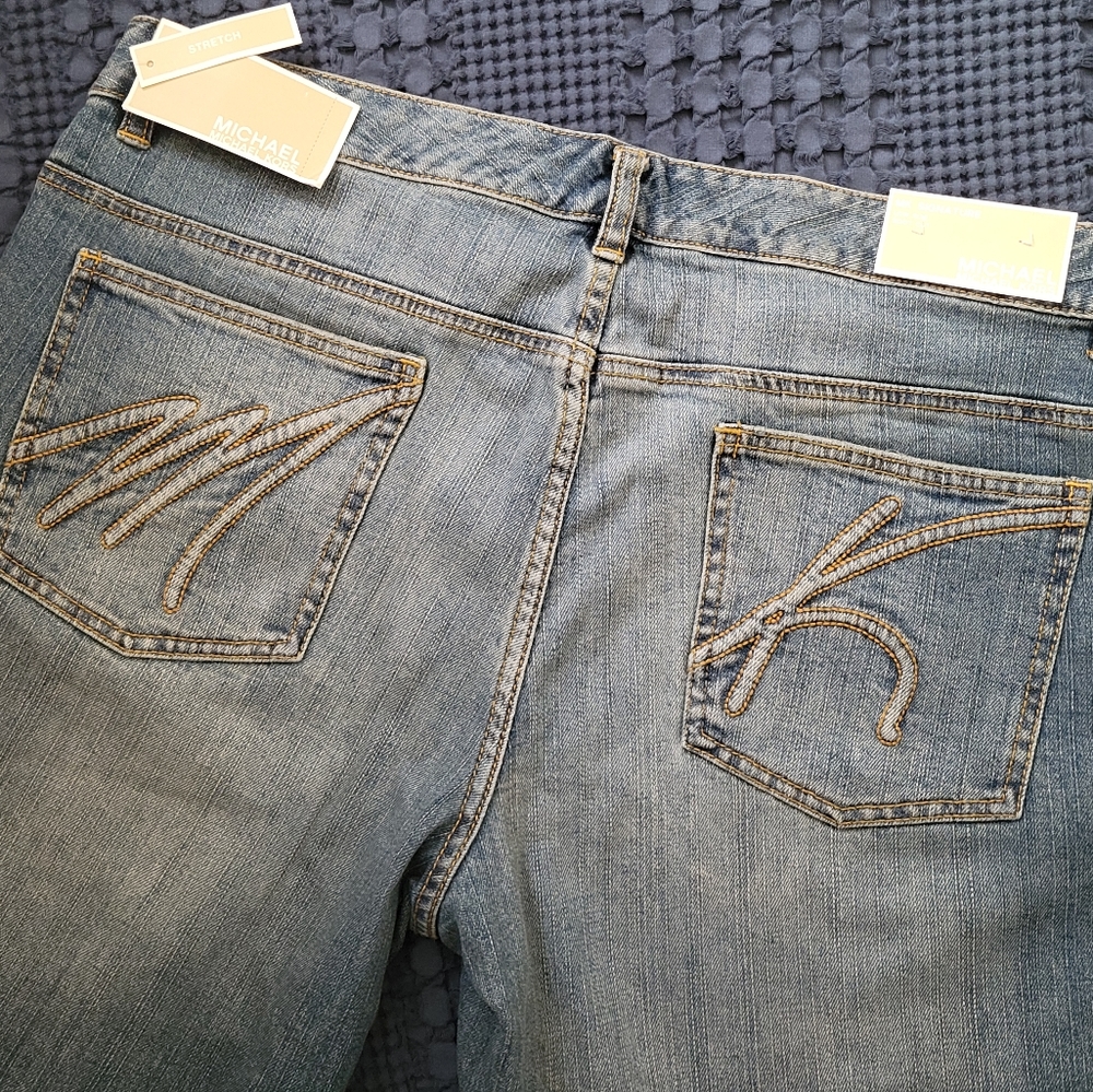 Michael Kors Womens Jeans Low Rise Boot Cut Sz 14/31